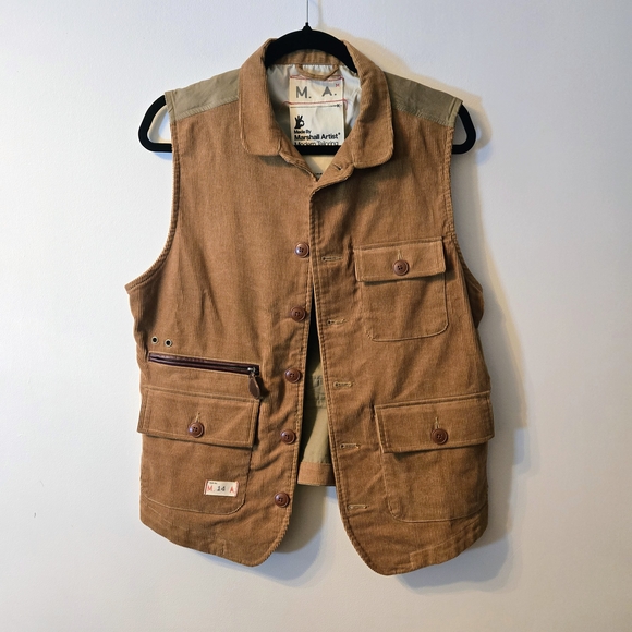 Marshall Artist Other - Marshall Artist Corduroy & Canvas Utility Vest